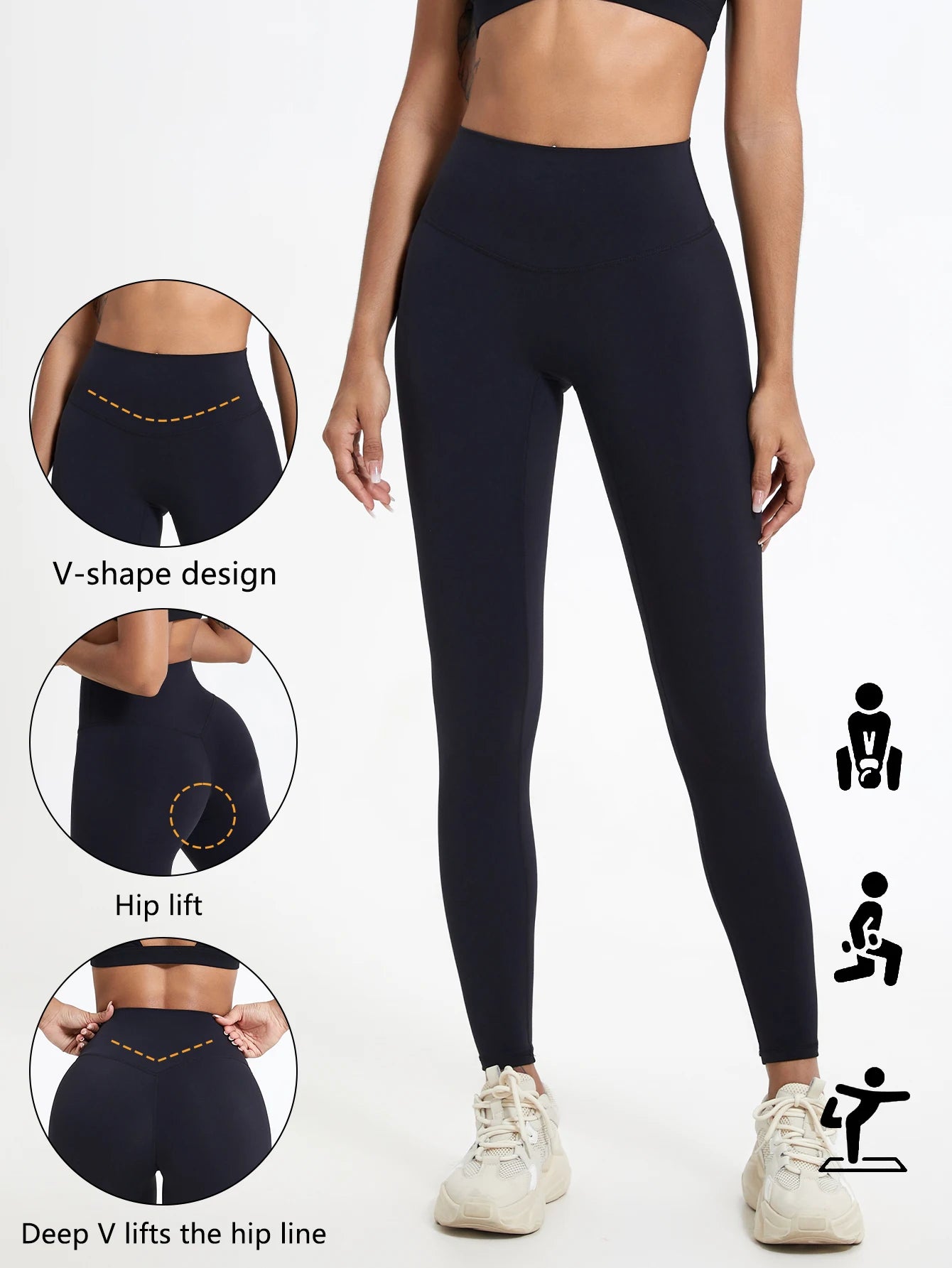 Bigzora High Waist Yoga Leggings Push Up Workout Tights