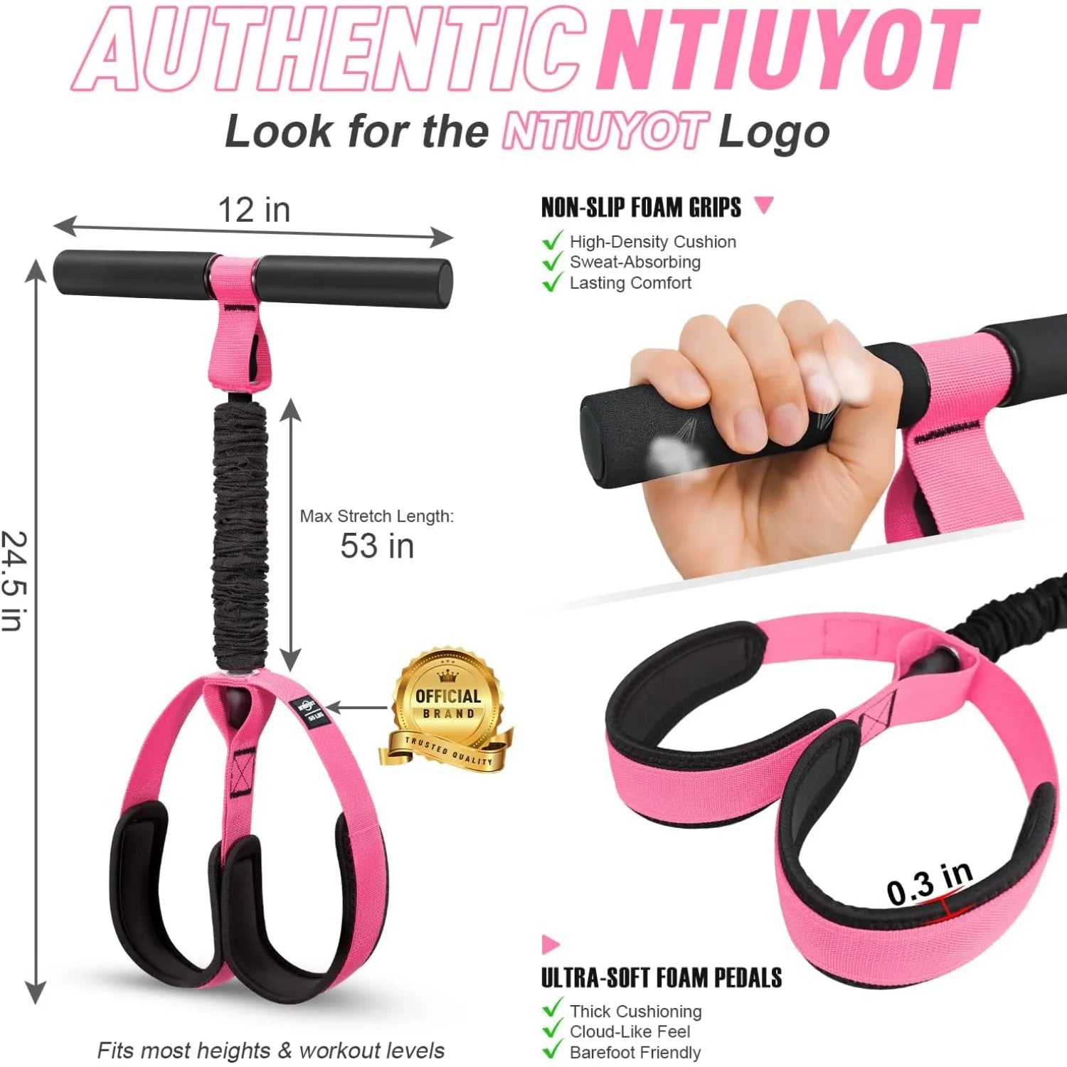 Bigzora Pedal Resistance Band for Home Fitness Workouts
