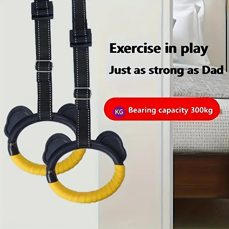 Bigzora Adjustable Gym Rings Grip Strength Training Set