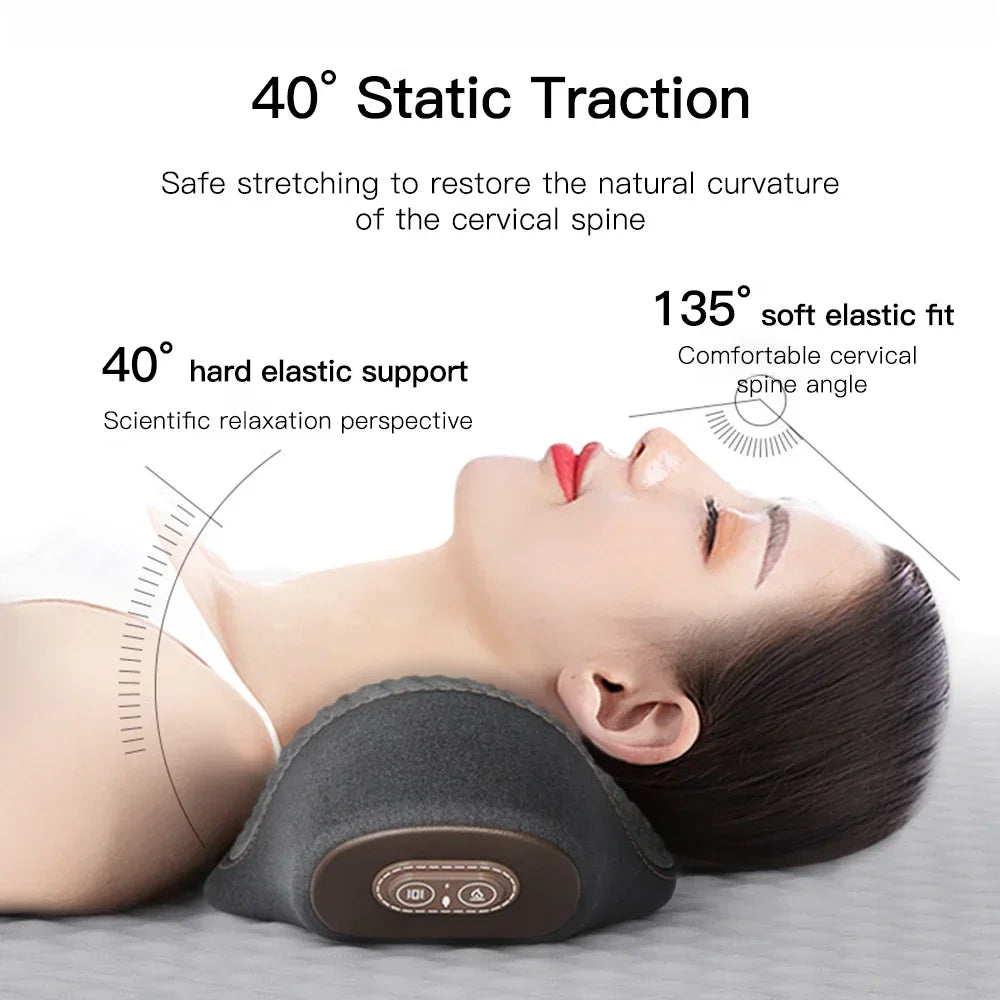 Bigzora Electric Neck Massager Pillow with Heat & Vibration