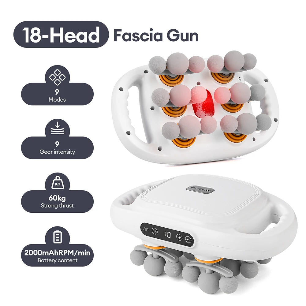 Bigzora 42 Head Fascia Gun Deep Tissue Massage Gun